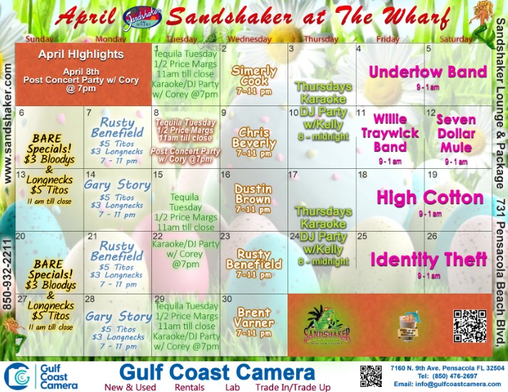 Sandshaker September Calendar